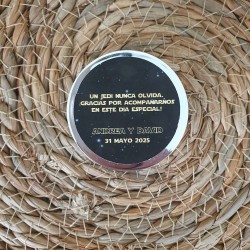 Espejo Metalizado con Bálsamo Star Wars | Detalles de Boda y Eventos