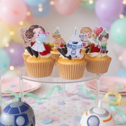 Minis Cake Toppers Star Wars Personalizados | Decoración Dulce