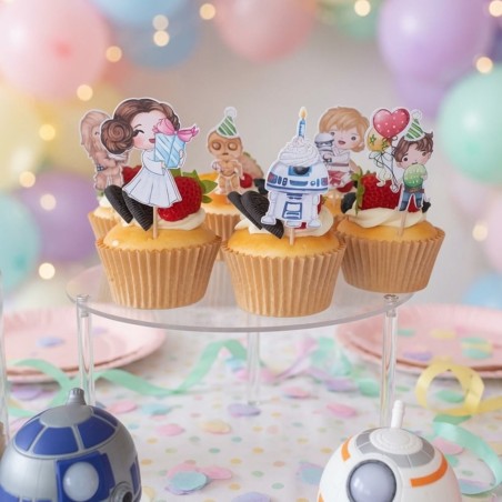 Minis Cake Toppers Star Wars Personalizados | Decoración Dulce