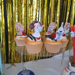 Minis Cake Toppers Star Wars Personalizados | Decoración Dulce