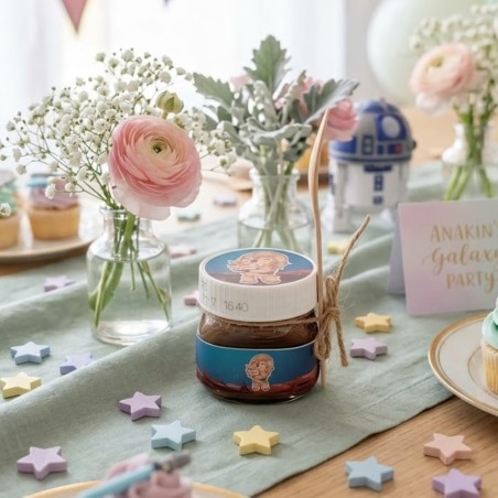 Mini Nutella Star Wars Personalizada | Detalles Dulces para Evento