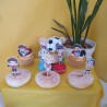 Minis Cake Toppers Niños Fútbol | Decoración de Cumpleaños