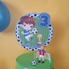 Cake Topper Fútbol Personalizado | Adorno Tarta Cumpleaños