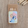 Caja Pequeña Lápices Madera Bluey Personalizada | Detalles