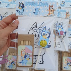 Pack Regalos Divertidos Bluey con Chupachups | Set Cumpleaños