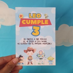 Invitación Cumpleaños Toy Story Física | Papelería Selecta