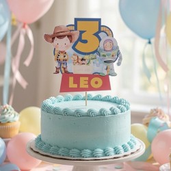 Cake Topper Sencillo Toy Story Disney | Decoración de Tartas Elegante