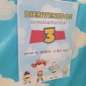 Letrero Bienvenidos Toy Story A4 | Decoración para Fiestas