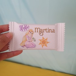 Chocolatina Kit Kat Personalizada Rapunzel | Detalles Dulces