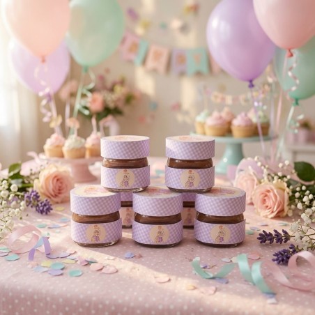 Mini Nutella Personalizada Rapunzel | Detalles Dulces para Eventos