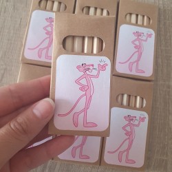 Caja Lápices de Colores Pantera Rosa | Regalo Original para Niños