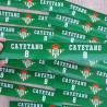 Etiqueta Personalizada para Botella de Agua | Temática Fútbol Betis
