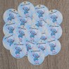 Pegatina Redonda Stitch y Scrump Acuarela | Disney Personalizado