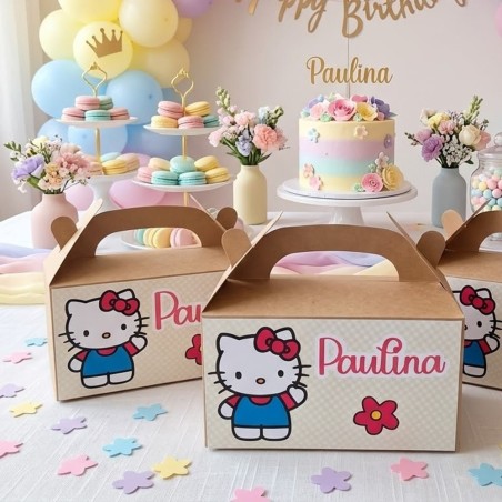 Caja Picnic Hello Kitty Vacía | Diseño Personalizado para Rellenar