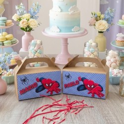 Caja Picnic Spiderman Vacía | Packaging Personalizado para Fiestas
