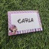 Tarjeta Marcasitios Minnie Mouse Bebé | Decoración de Mesa