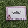 Tarjeta Marcasitios Minnie Mouse Bebé | Decoración de Mesa