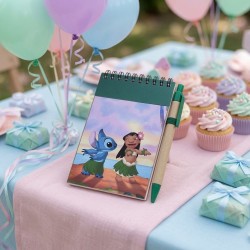 Set Cuaderno A6 y Bolígrafo Stitch | Regalo Disney Hawaii