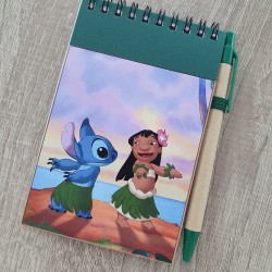 Set Cuaderno A6 y Bolígrafo Stitch | Regalo Disney Hawaii