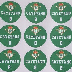 Pegatina Redonda Real Betis | Adhesivo Futbol Personalizado