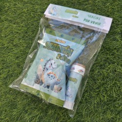 Pack Divertido: Gusanitos y Pompero Dino | Kit de Fiesta Infantil