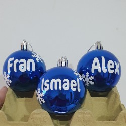 copy of Bola Navidad Roja con nombre
