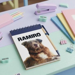 Cuaderno A6 con Bolígrafo: Diseño de Perro | Práctico y Cuqui