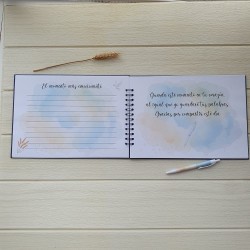 Libro de Firmas Comunión Niño Kawaii: Traje Azul | Recuerdo Especial