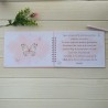 Libro de Firmas Comunión Niña: Diseño Lazo Rosa | Recuerdo Dulce