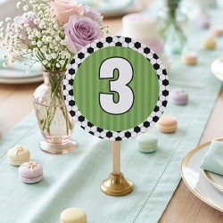 Meseros de Mesa: Balón de Fútbol | Decoración Temática para Eventos