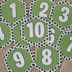 Meseros de Mesa: Balón de Fútbol | Decoración Temática para Eventos