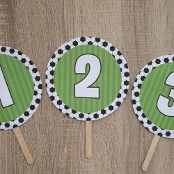Meseros de Mesa: Balón de Fútbol | Decoración Temática para Eventos