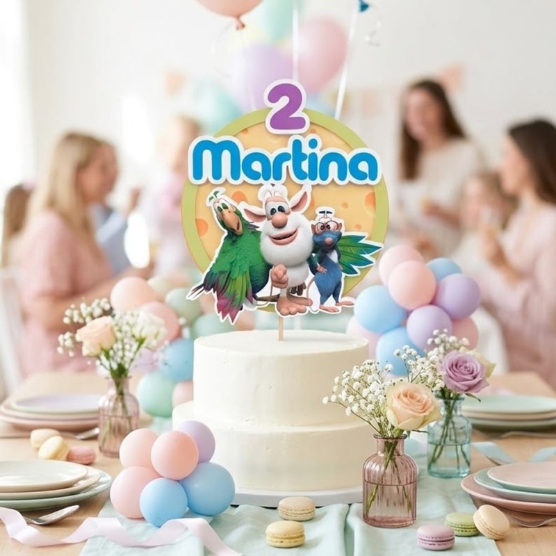 Cake Topper 3D Booba | Decoración para Tartas Personalizada