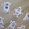 Mini Cake Toppers Booba | Decoración para Cupcakes y Postres
