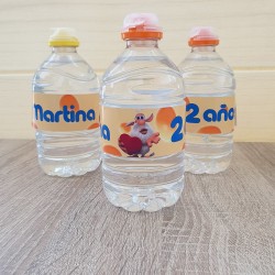 Etiquetas para Botella de Agua Booba | Decoración Personalizada de Mesas Dulces