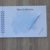 Libro de Firmas Comunión Niña: Diseño Lazo Celeste | Recuerdo Sofisticado