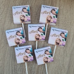 Piruleta Enredados Rapunzel | Dulce Regalo Temático Disney | Kalukuqui