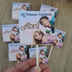 Piruleta Enredados Rapunzel | Dulce Regalo Temático Disney | Kalukuqui
