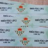 Etiquetas para Botellas de Agua: Real Betis | Diseño Acuarela Personalizado