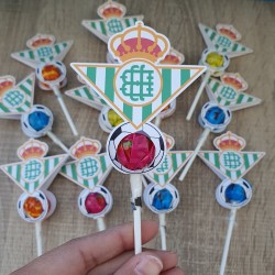 Chupa Chups Real Betis: Detalle Dulce Personalizado | Kalukuqui