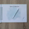 Libro de Firmas Comunión Niña: Diseño Lazo Verde Agua | Recuerdo Elegante