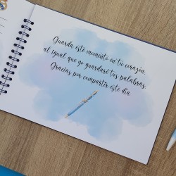 Libro de Firmas Comunión Real Madrid: Pasión Blanca | Recuerdo Especial