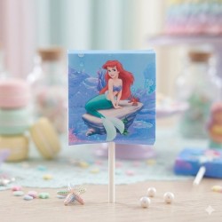 Piruleta Personalizada La Sirenita | Detalle Cumpleaños Sirenita