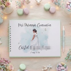 copy of copy of copy of copy of copy of Libro de Firmas Kraft Niña Comunion