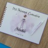 Libro de Firmas Comunión: Diseño Malva Elegante | Recuerdo Personalizado