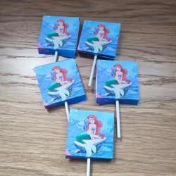 Piruleta Personalizada La Sirenita | Detalle Cumpleaños Sirenita