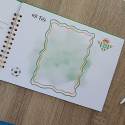 Libro de Firmas Comunión Real Betis: Pasión Verdiblanca | Recuerdo Especial