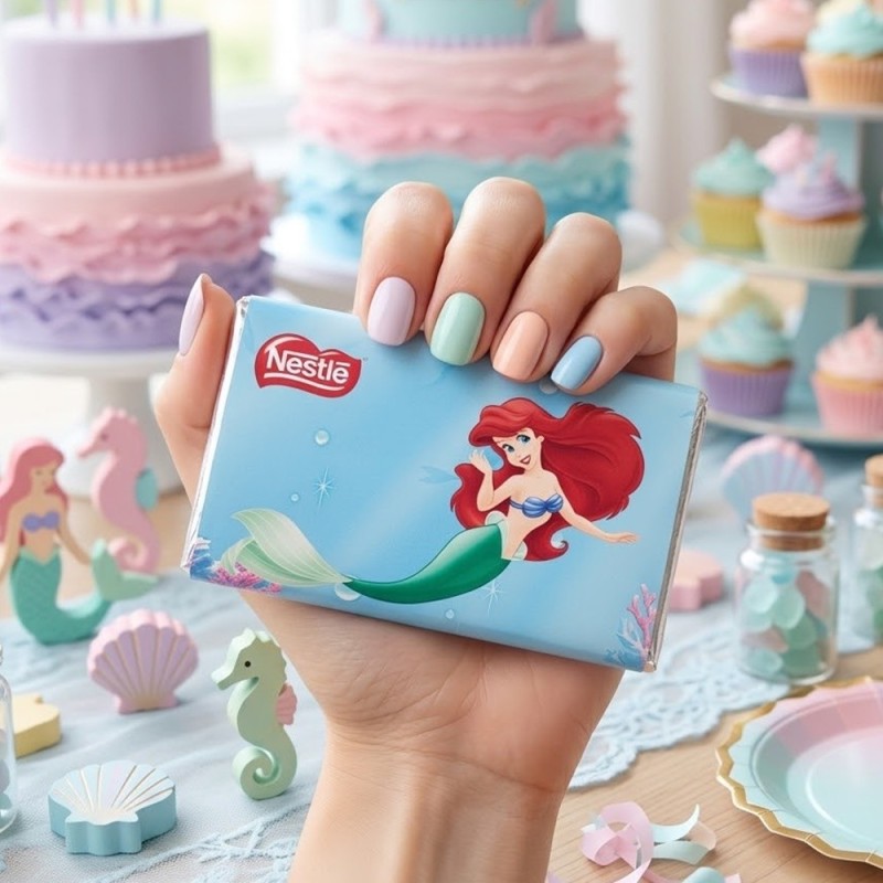 Chocolatina Nestlé Personalizada La Sirenita | Detalle Disney