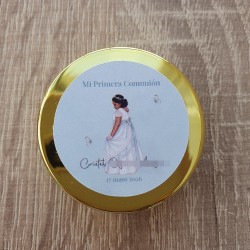 Bálsamo Labial para Comunión: Detalle Personalizado con Perfil de Niña