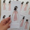 Marcapáginas Recordatorio Primera Comunión: Diseño Rosa Sencillo | Kalukuqui